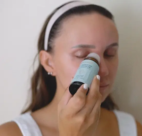 Customer holding product
