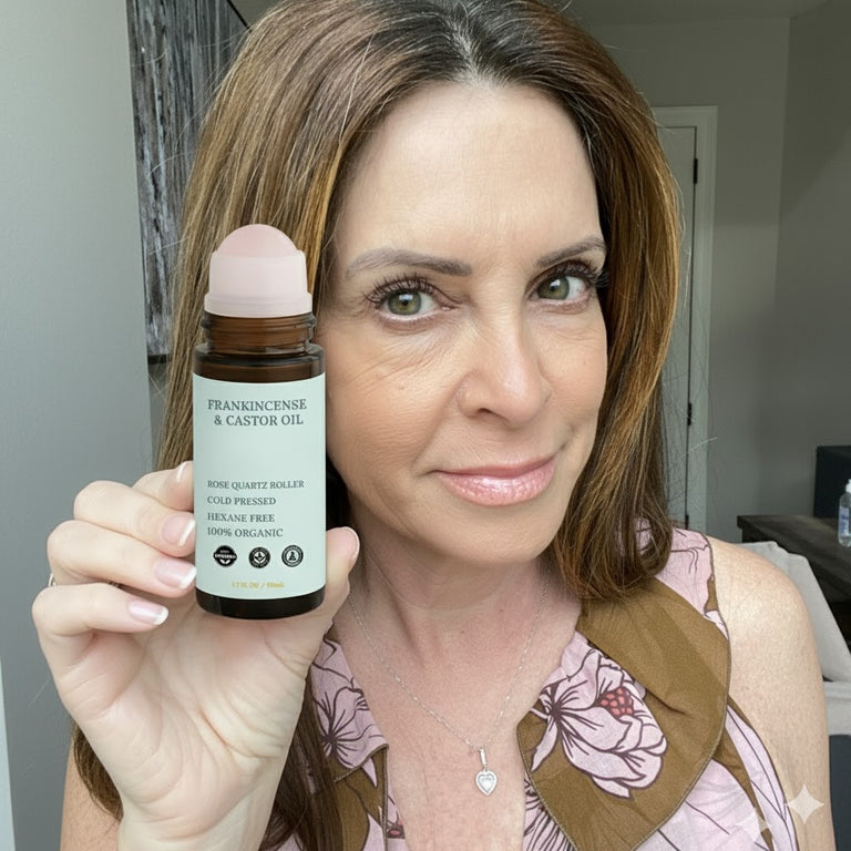 Customer holding product