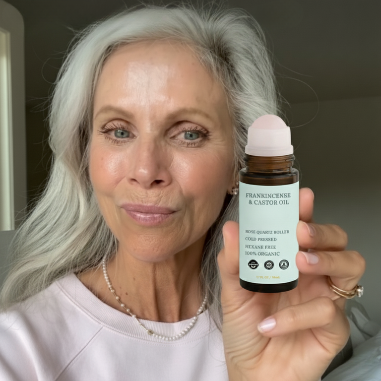 Customer holding product